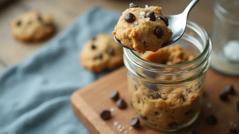 Edible Chocolate Chip Cookie Dough for One: Safe, Quick & No-Bake!